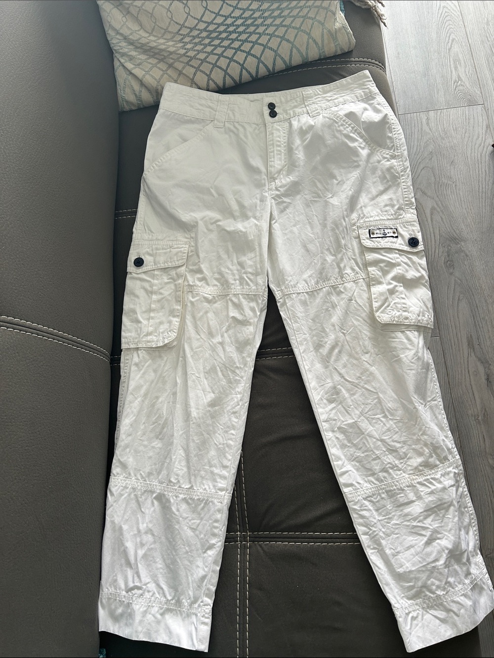 Lauren Ralph Lauren White Cargo Pants - Women's